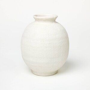 Threshold Studio McGee Ceramic Textured Decorative Vase - New in Box